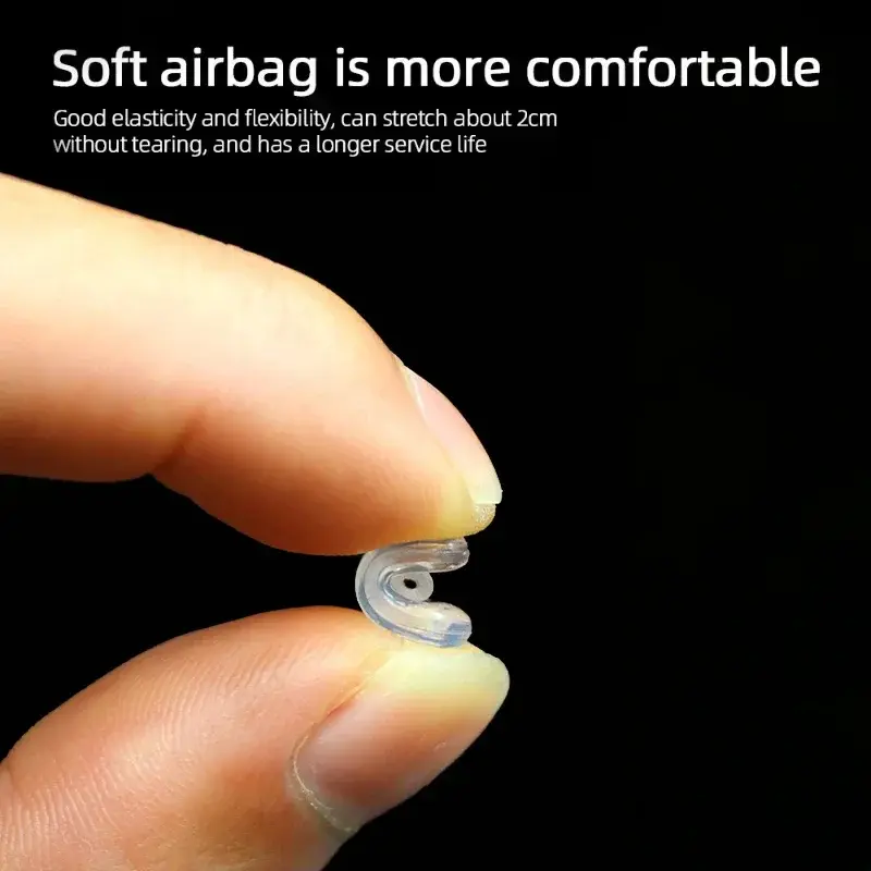 10Pairs Air Chamber Clear Oval Eyeglass Nose Bracket Silicone Nose Pads Eyewear Bracket Anti-drop Sunglasses Glasses Accessories