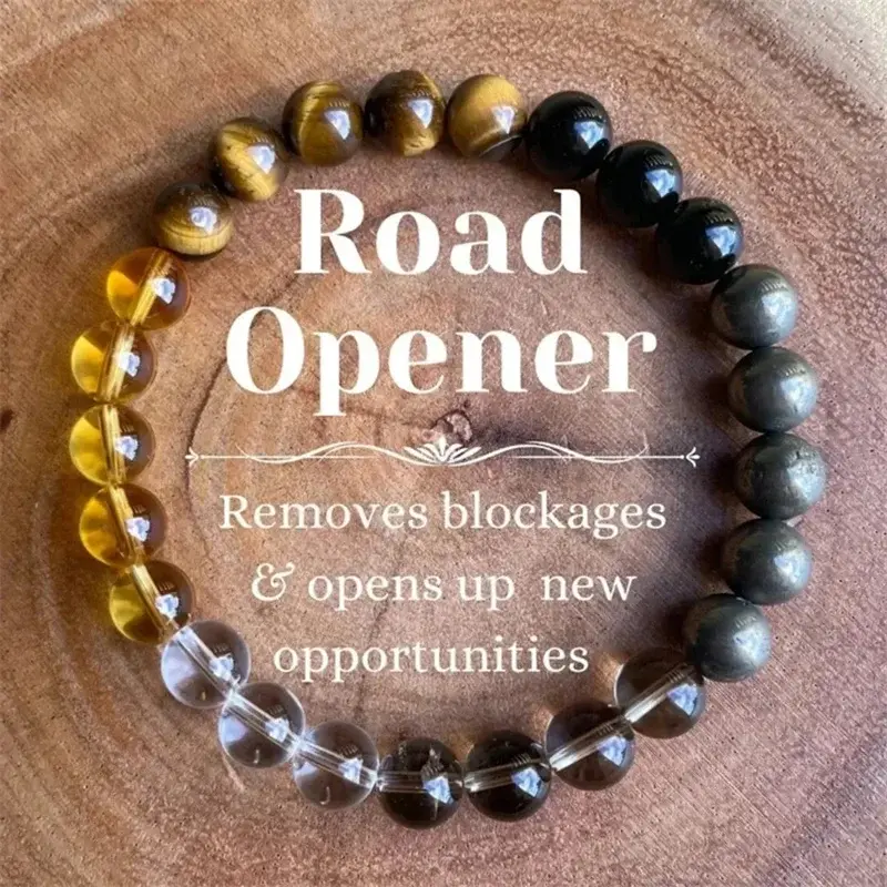 New Dad Gifts From Son Natural Stone Bracelet Women Men Attract Good Luck Money Health Green Malachite Tiger Eye Beads Bangles