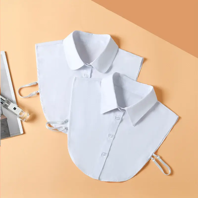 White Fake Collar New Fake Shirt Collar Casual Versatile Removable Fake Collar for Women Commercial Affairs, Pair with Sweaters