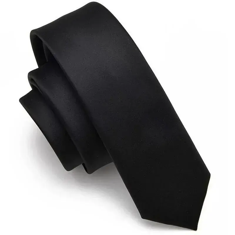 New Fashion Unisex Zipper Ties Retro Silky Narrow Neck Tie Slim Lazy Zipper Tie Korean Style Simple Elegant All-match Trendy Tie