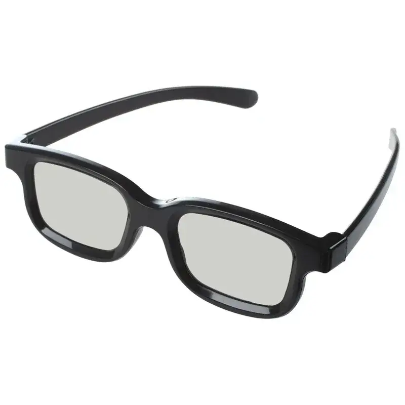 1Pcs 3D Glasses Circular Polarized Passive 3D Stereo Glasses Black for LG Cinema TV's Polarized 3D Glasses