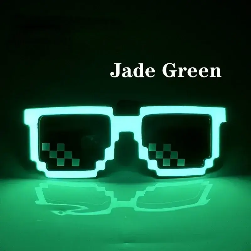 New Wireless LED Glasses Luminous Glow Flashing Mosaic Eyewear SunGlasses UV400 Neon Party Glasses Party Festival Supplies무테 안경