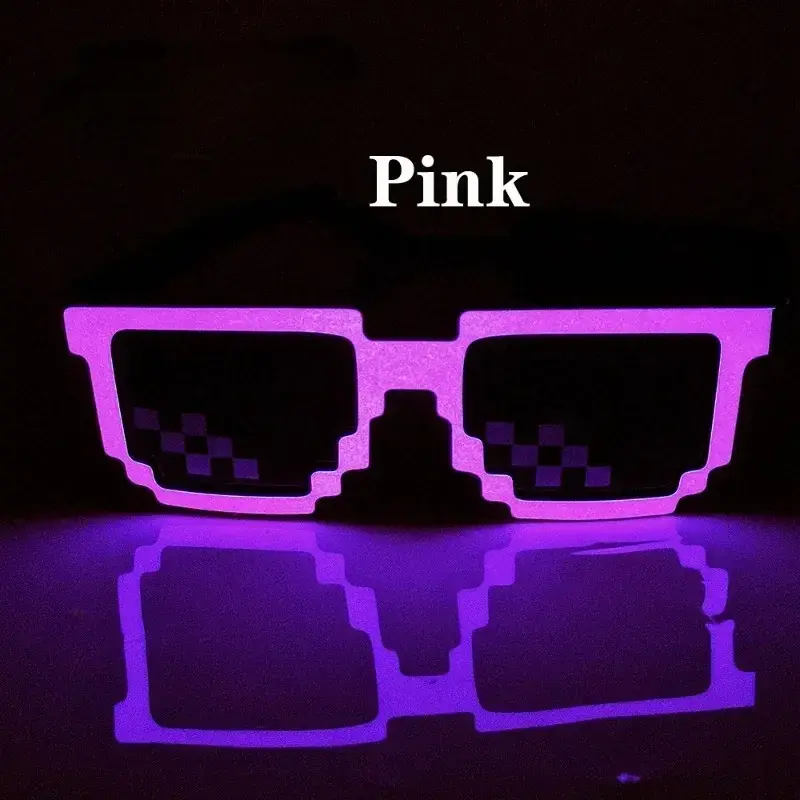 New Wireless LED Glasses Luminous Glow Flashing Mosaic Eyewear SunGlasses UV400 Neon Party Glasses Party Festival Supplies무테 안경