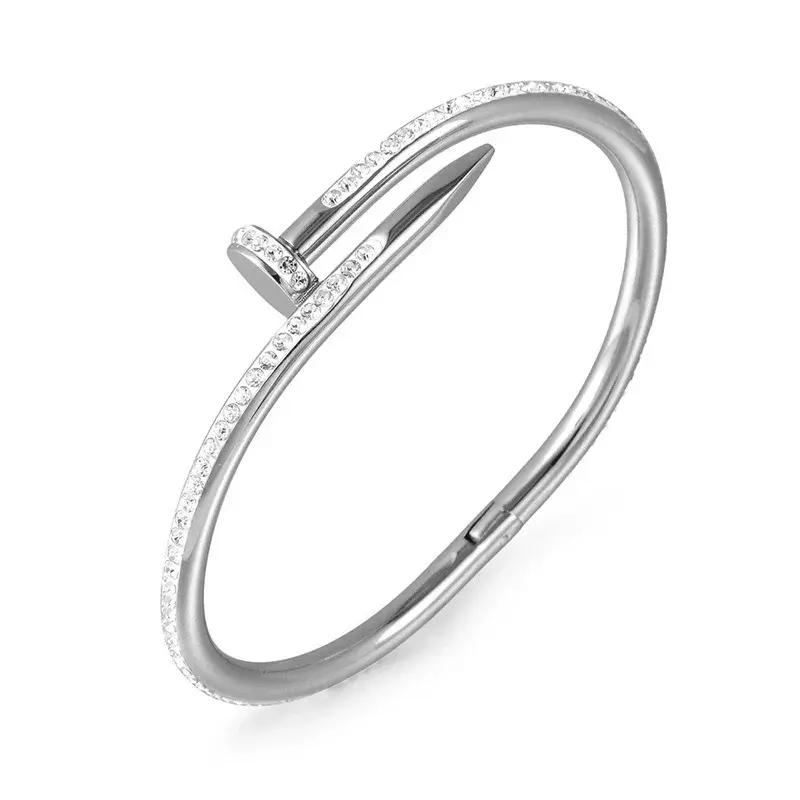 NEW Fashion Jewelry Bracelet Titanium Steel Nail Geometry Twist Copper Bangle Punk Women Men Hand Jewellery Gift
