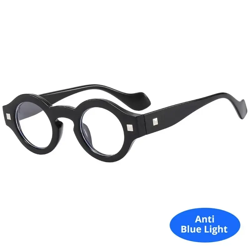Vintage Rivet Small Round Sunglasses Women Men Metal Hinge Glasses Frame Grey Transparent Shades Outdoor Eyewear Lentes Очки