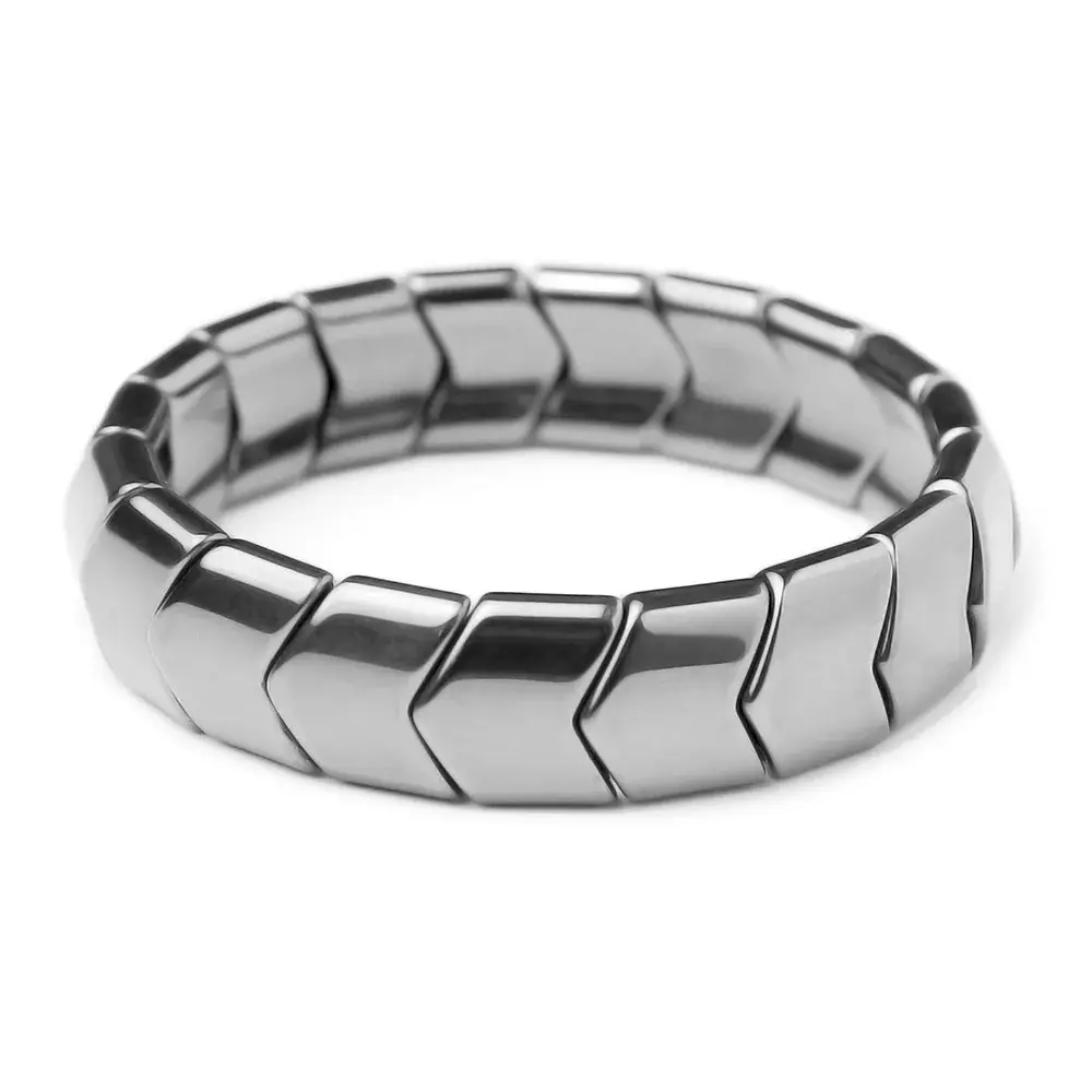 New Arrow Hematite Bracelets Men Weight Loss Magnetic Therapy Bracelets for Women Stretch Health Care Bracelet Couple Jewelry