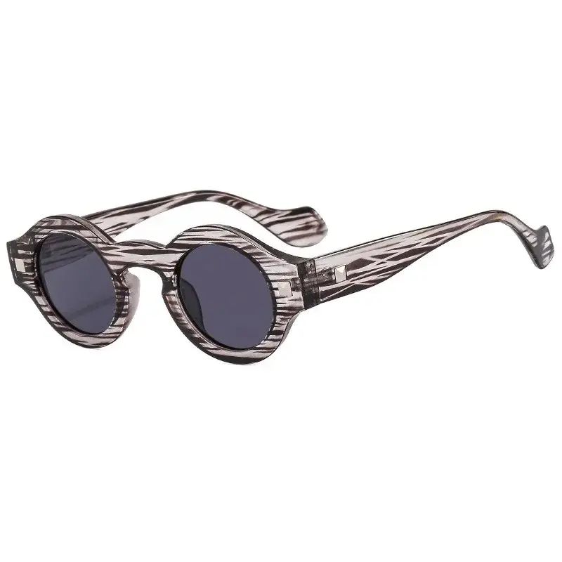 Vintage Rivet Small Round Sunglasses Women Men Metal Hinge Glasses Frame Grey Transparent Shades Outdoor Eyewear Lentes Очки