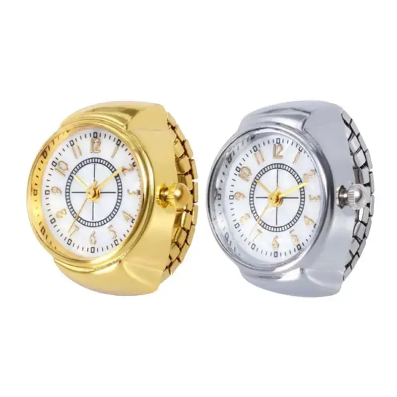 Watch Rings Adjustable Fashion Elegant Personality Women's Party Banquet Jewelry Accessories Clock Ring Gifts for Women