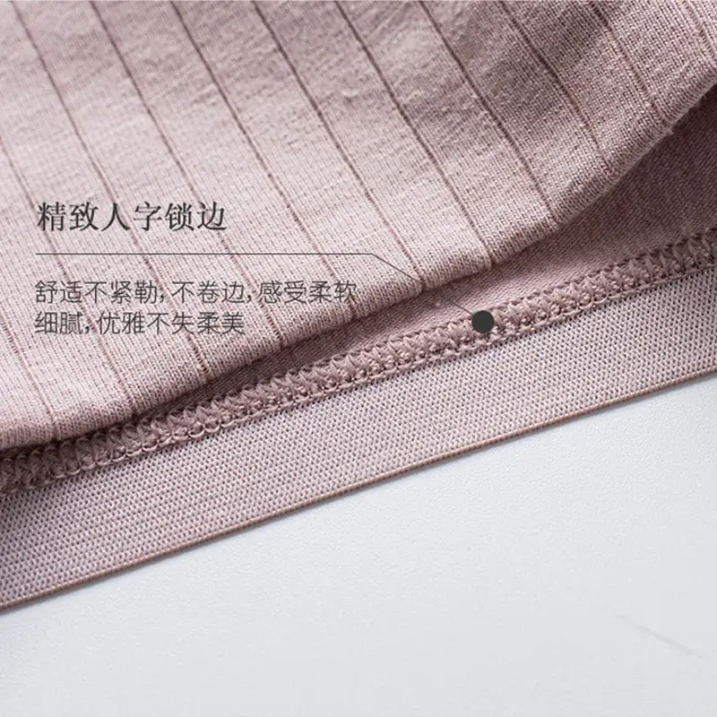 Cotton Women's Underwear Panties High Waist Briefs Solid Color Breathable Underpants Seamless Soft Lingerie Girls Fashion Briefs