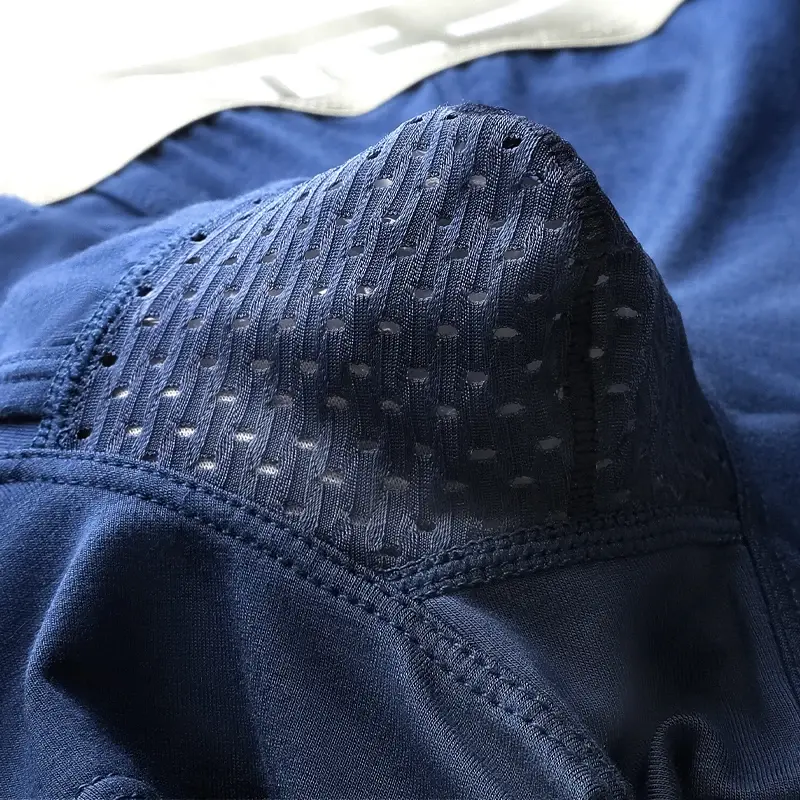 Ice Silk Youth Four Cornered Underwear Bullet Separate Underwear Men's Ventilated Summer Dry Underpants Ice Silk Bag Ice Boxers