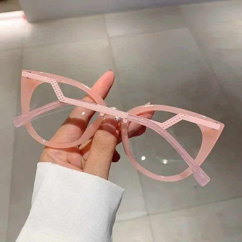 Vintage Anti Blue Light Cat Eye Sexy Ladies Glasses Women Luxury Brand Designer Trend Myopia Prescription Optical Eyewear Frames