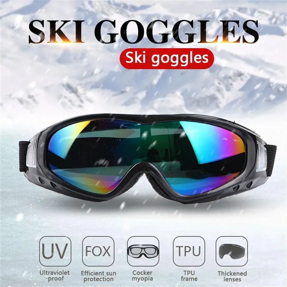 New Men Cycling Sports Ski Goggles UV Protective Sunglasses Bicycle Anti-Glare Glasses Windproof Dustproof UV Protection Gears