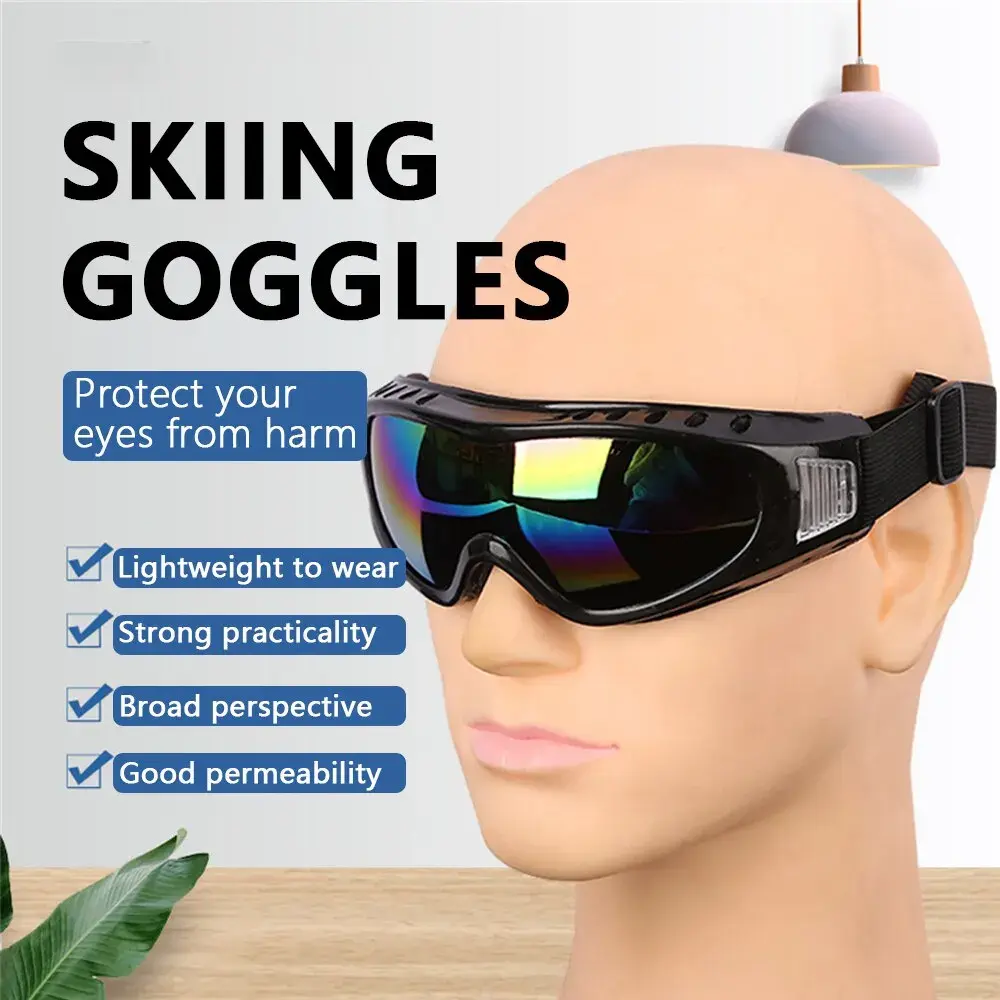 New Men Cycling Sports Ski Goggles UV Protective Sunglasses Bicycle Anti-Glare Glasses Windproof Dustproof UV Protection Gears