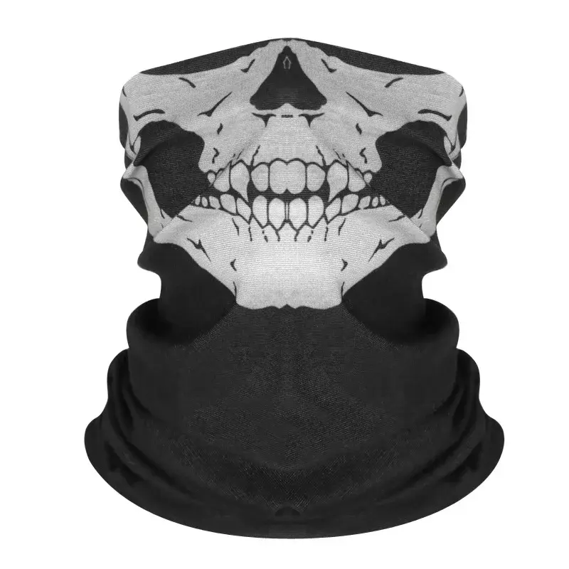 Skull Bandana Helmet Multi-functional Camping Halloween Neck Face Mask Paintball Ski Sport Headband Hiking Scarves Neck Gaiter