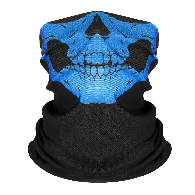 Skull Bandana Helmet Multi-functional Camping Halloween Neck Face Mask Paintball Ski Sport Headband Hiking Scarves Neck Gaiter