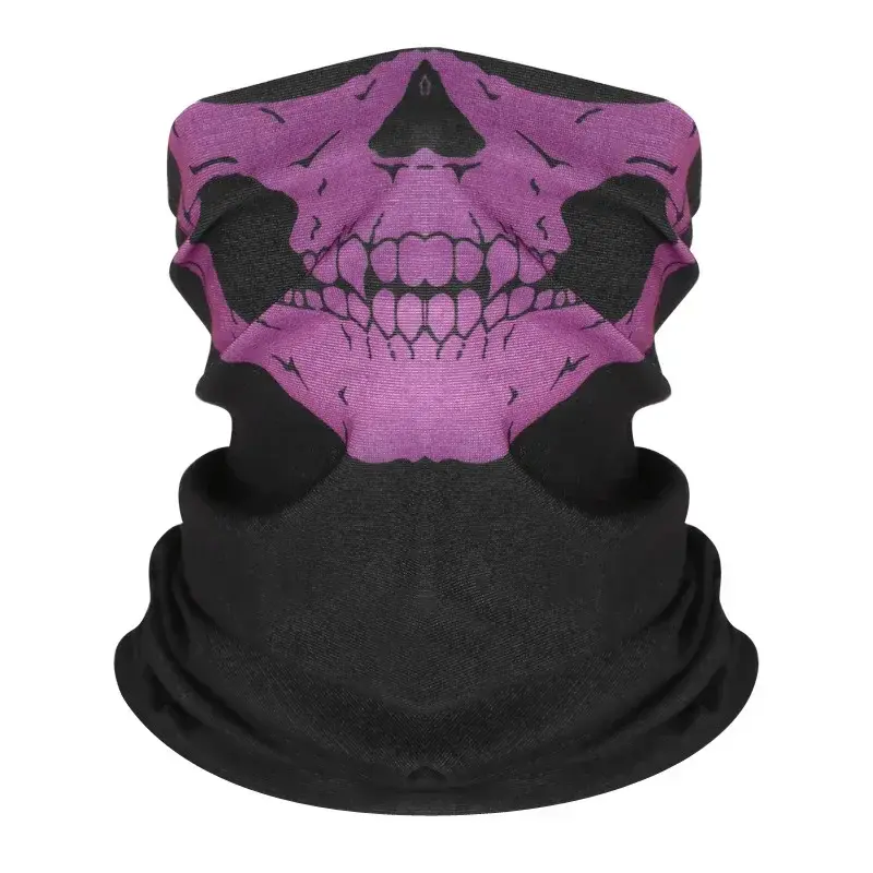 Skull Bandana Helmet Multi-functional Camping Halloween Neck Face Mask Paintball Ski Sport Headband Hiking Scarves Neck Gaiter