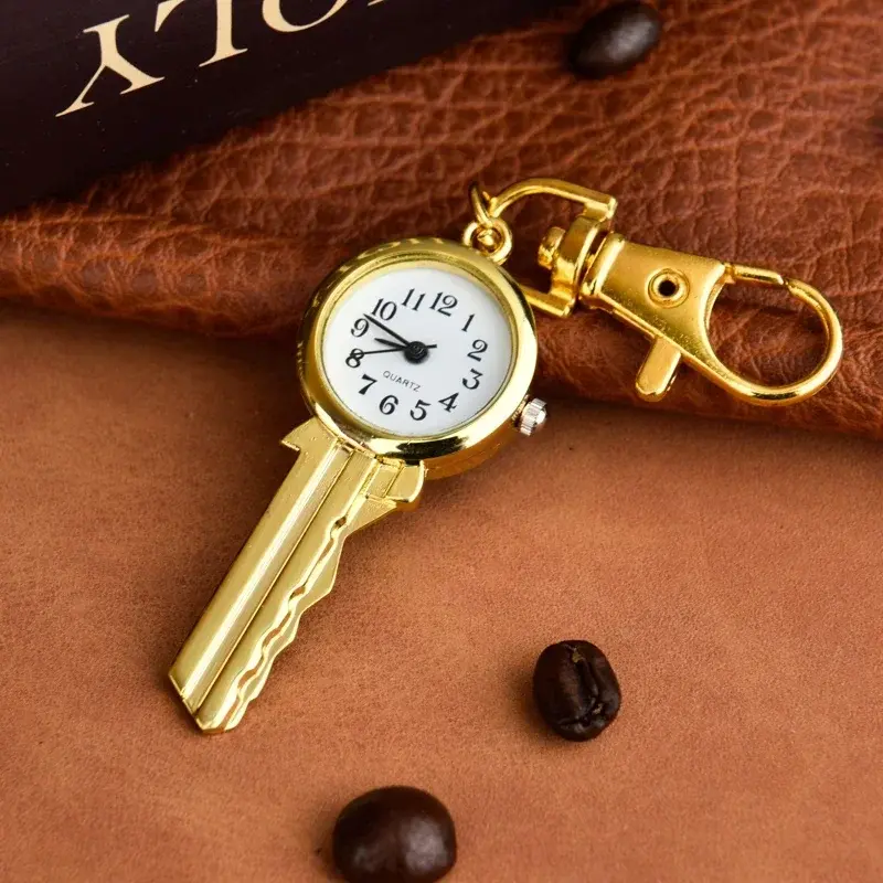 Fashion Watch Pocket Keychain Pendant Key Vintage Watches Ring Clip Nurse Fob Chain Men Dad Women Quartz Key Chain Gifts Hanging