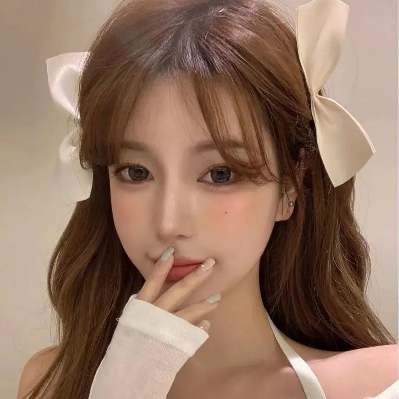 2pcs/set Fashion Cute 3D Bow Hair Clips Cute Sweet Pink Girls Bangs Hair Pin Elegant Headwear Girls Women Hair Accessories