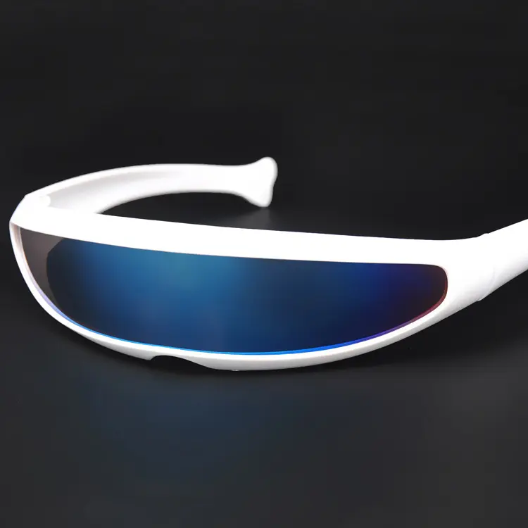 New Novelty Futuristic Mirrored Sunglasses Alien Glasses Fancy Dress Props Funny Stylish Perfect Fit for Halloween or Any Party