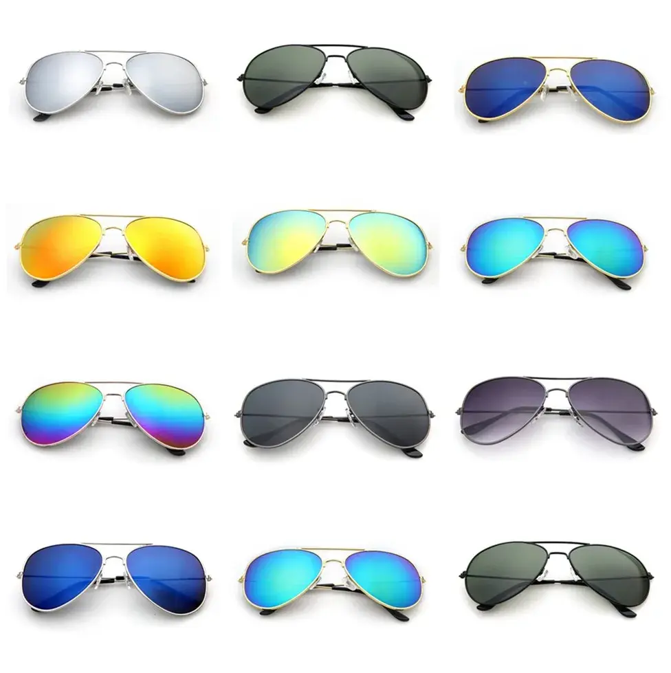 New Fashion Gradient Sunglasses for Women Men  Pilot Round Punk Gradient Mirror Women's Glasses Oculos Lentes Gafas De Sol