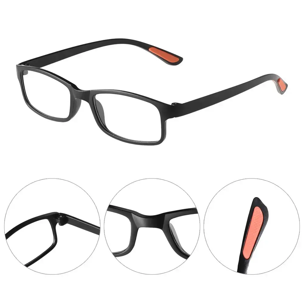 Ultra-light Resin Reading Glasses for Men Women Fashion Casual Anti-skidding Readers Eyeglasses Vision Care Presbyopic Eyewear