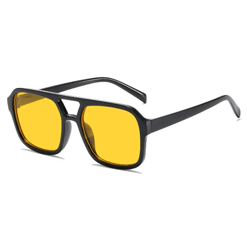New Fashion Pc Frame Round Sunglasses Women Men Vintage Square Sun Glasses Male Shades Female Eyewear Anti-Glare Sunglasses