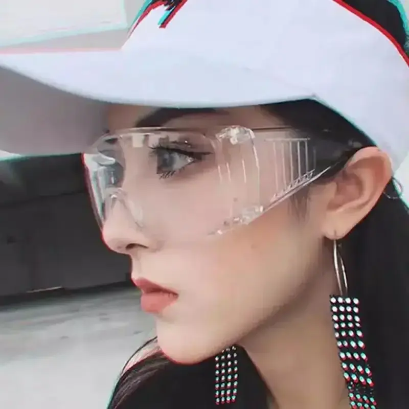 Transparent Cycling Outdoor Glasses Safety Goggles Protective Safety Glasses Anit-Splash Dust-Proof Lab Eyewear Spectacles