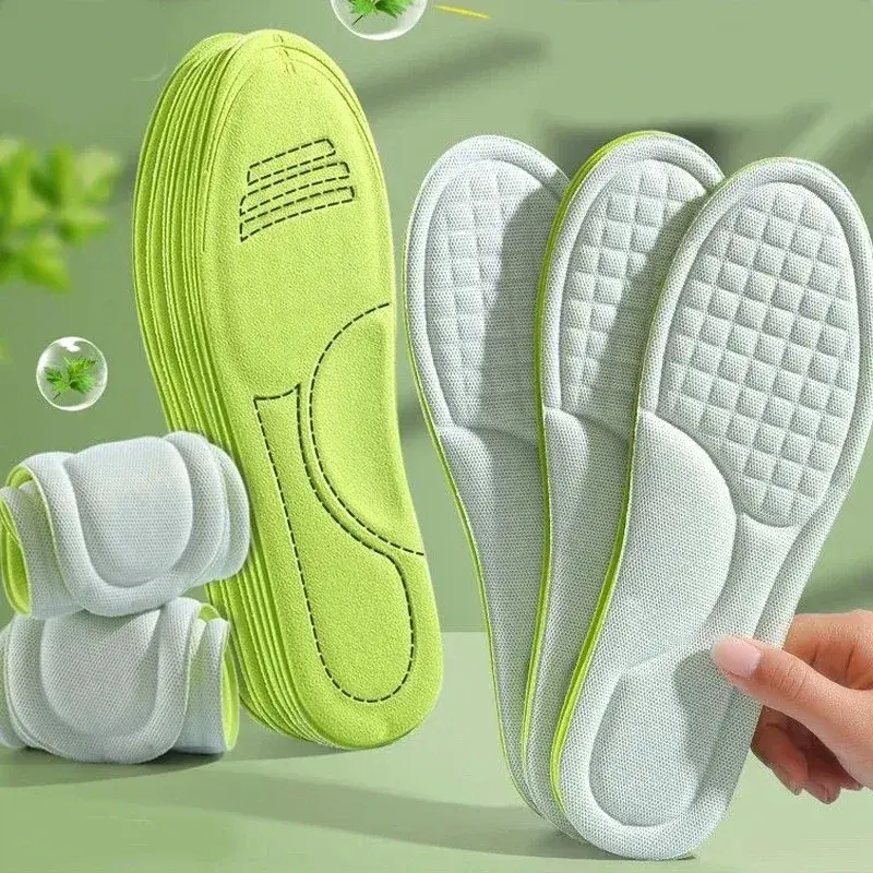 Breathable Soft Memory Foam Orthopedic Insoles Deodorizing Insole Shoes Sports Absorbs Sweat Soft Antibacterial Shoe Accessories
