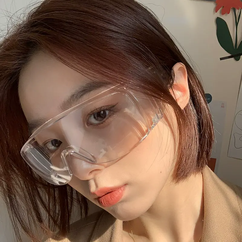 Transparent Cycling Outdoor Glasses Safety Goggles Protective Safety Glasses Anit-Splash Dust-Proof Lab Eyewear Spectacles