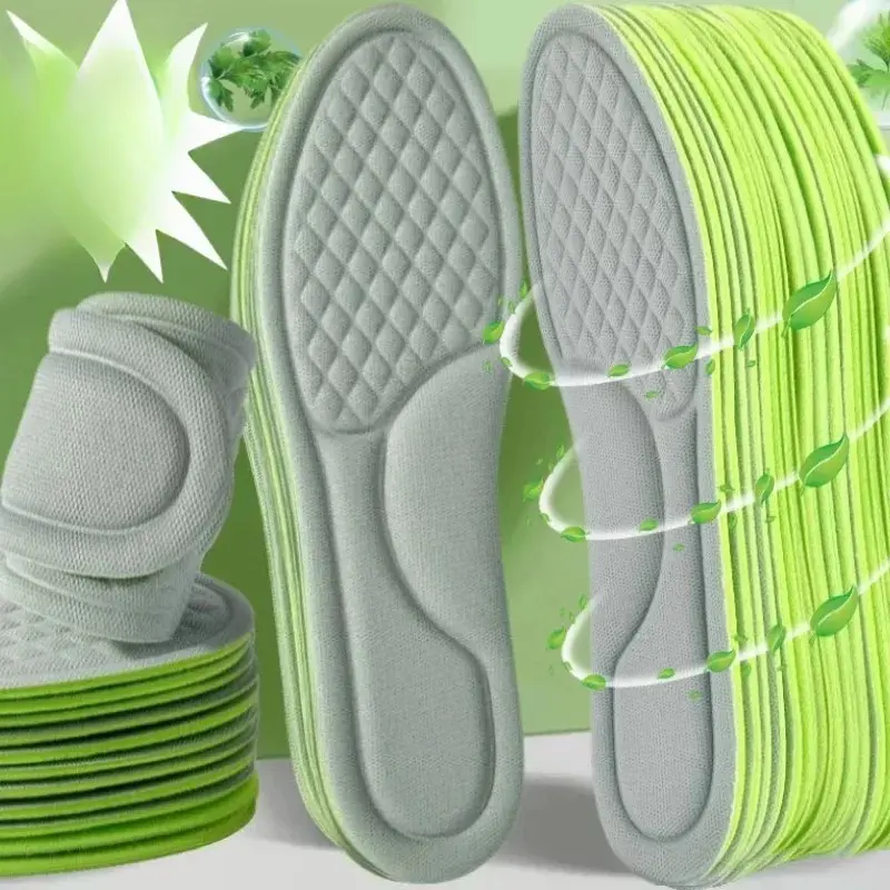 Breathable Soft Memory Foam Orthopedic Insoles Deodorizing Insole Shoes Sports Absorbs Sweat Soft Antibacterial Shoe Accessories