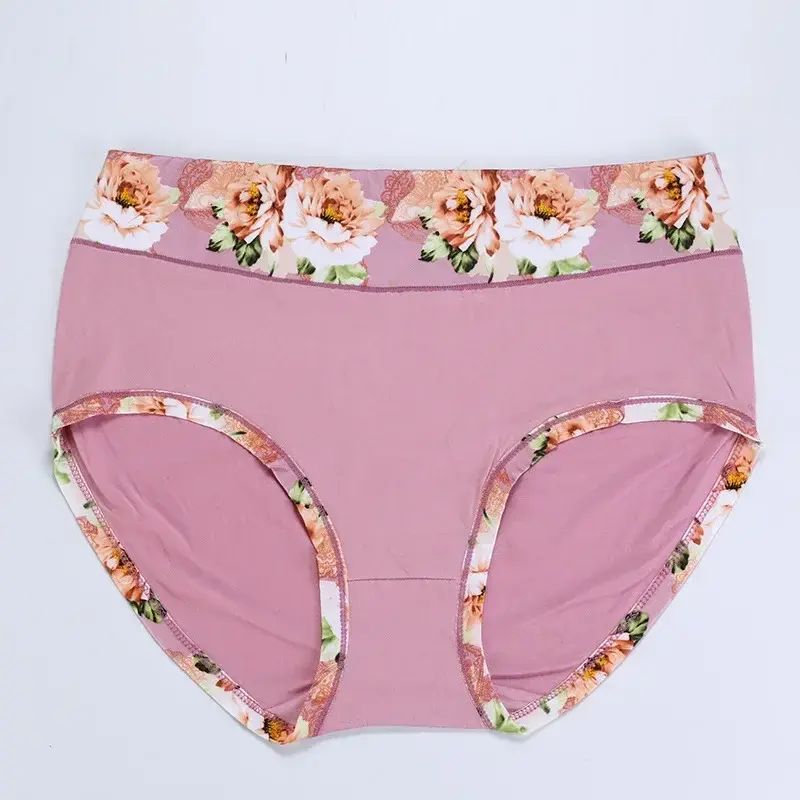 Women Underwear Cotton Sexy Briefs New Big Size Panties Ladies Lingeries Print Panty 4XL-13XL Underpants for Women Female Shorts
