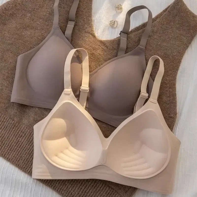Fashion Seamless Bras Women Comfort Lingerie Padded Sports Tops Underwear Soft Bralette Support Sexy Breathable Bra Intimates