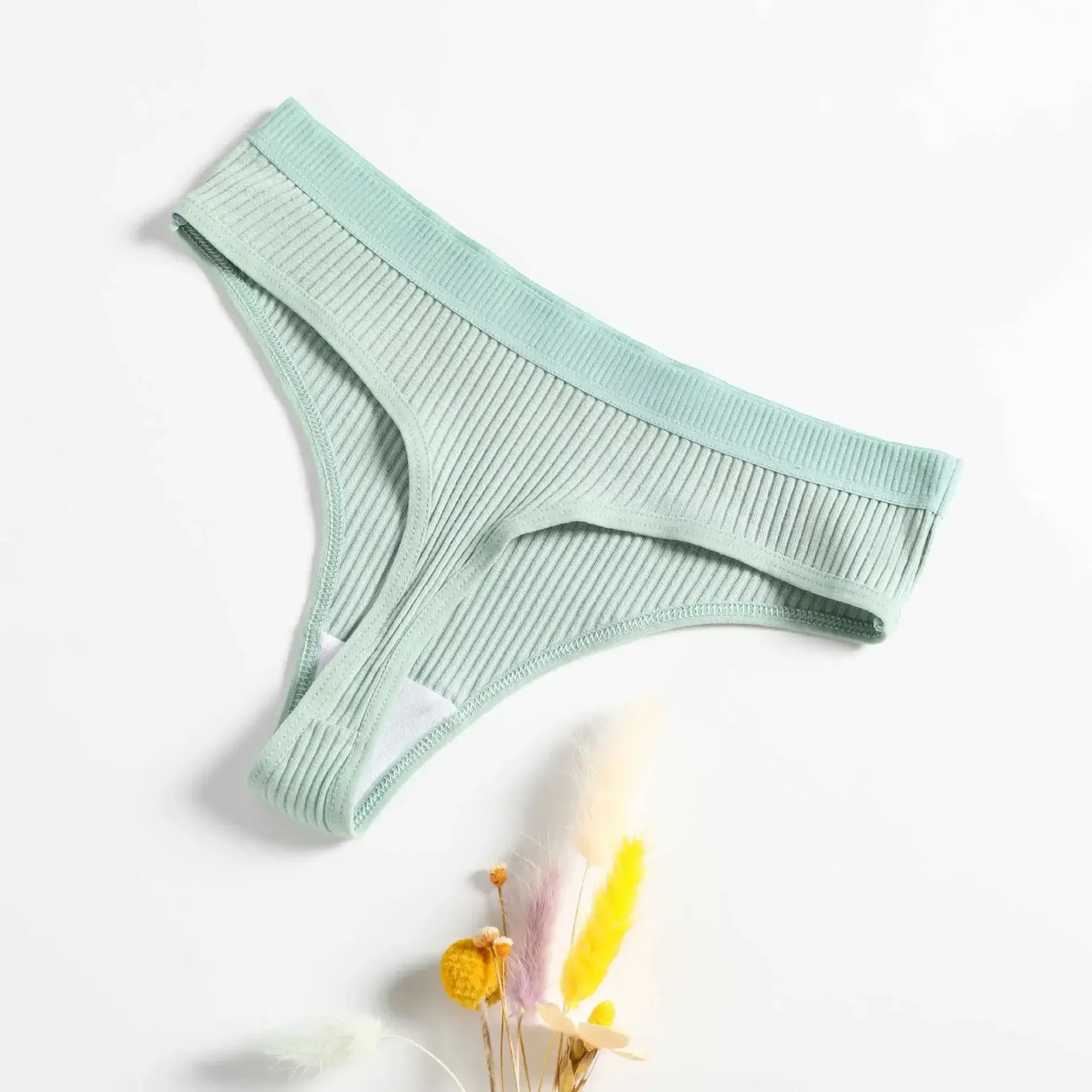 Solid Color Fashion Cotton Sexy Women's Sexy Thongs G Underwear Panties Briefs for Ladies T-back Lingerie Thong Lingerie