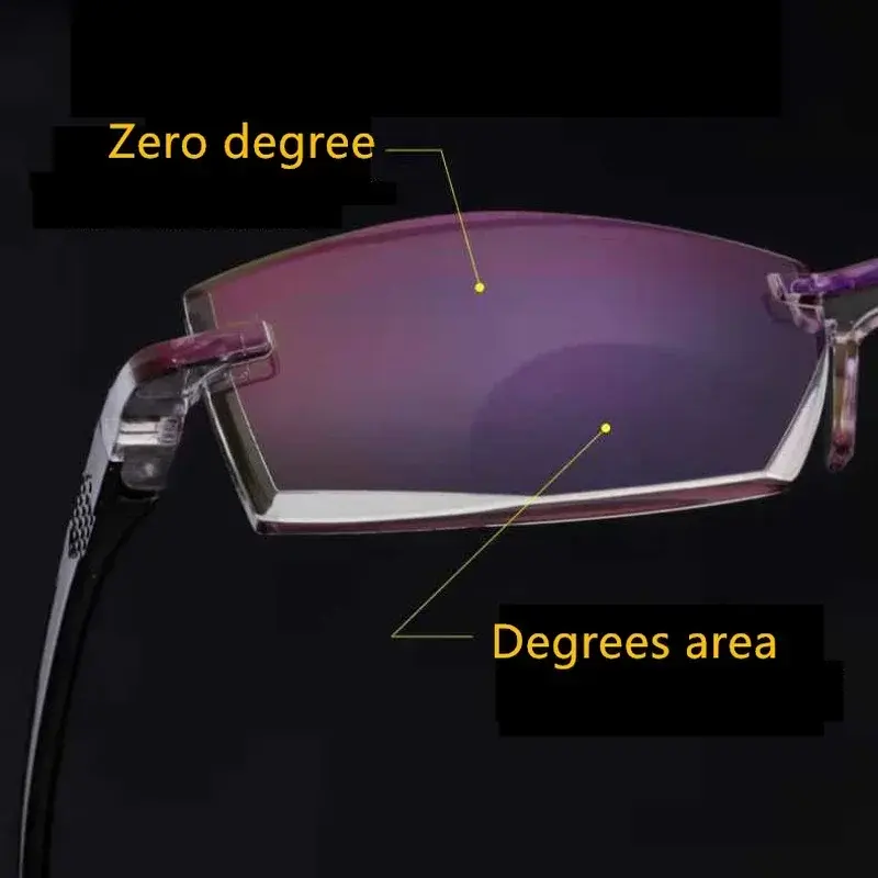 Ultra-light Men's and Women's Frameless Reading Glasses Anti-blue Radiation Computer Presbyopia Reading Glasses