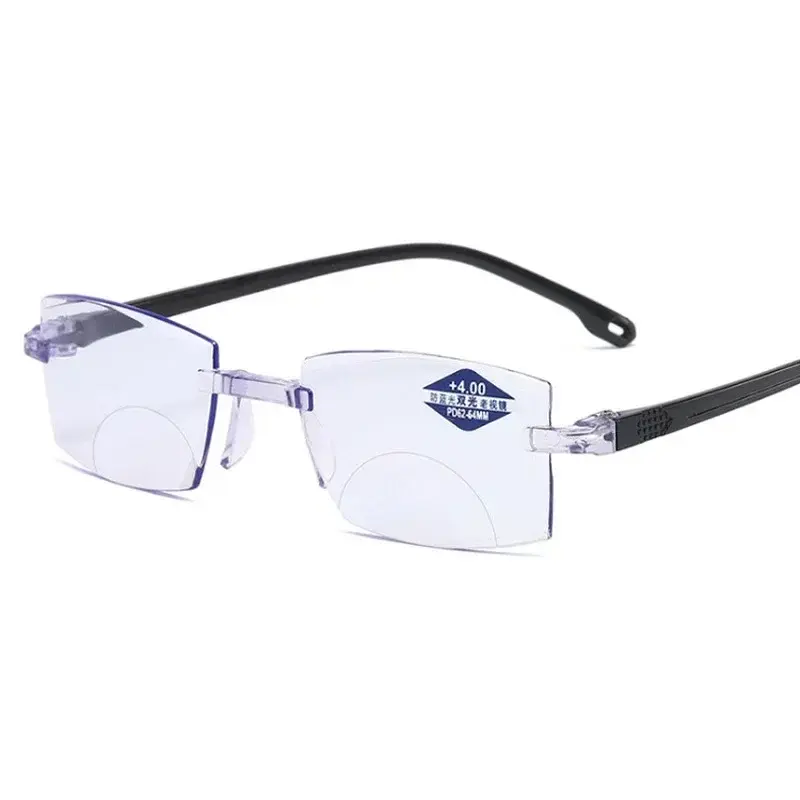 Ultra-light Men's and Women's Frameless Reading Glasses Anti-blue Radiation Computer Presbyopia Reading Glasses