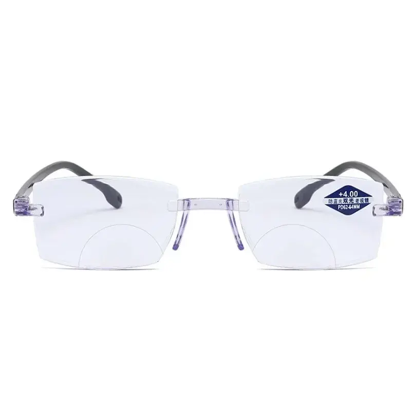 Ultra-light Men's and Women's Frameless Reading Glasses Anti-blue Radiation Computer Presbyopia Reading Glasses