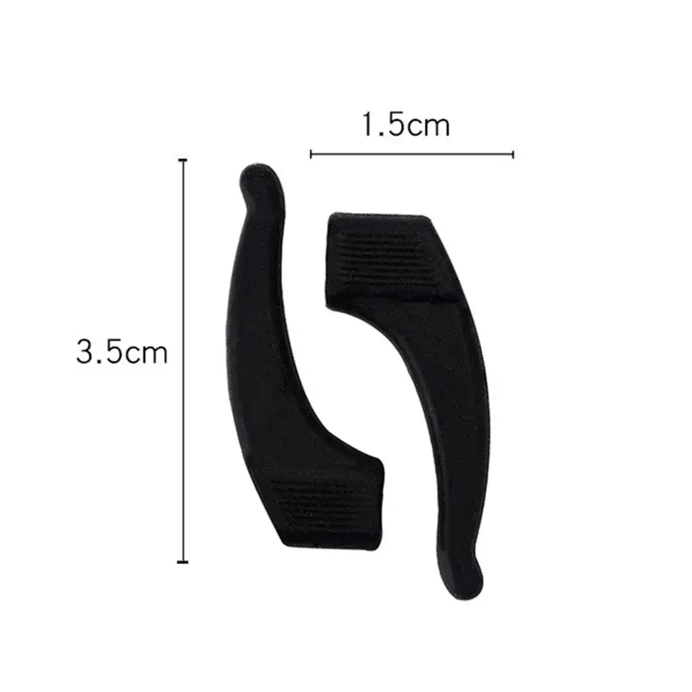 1 Pair Fashion Anti Slip Silicone Ear Hooks for Adult Round Grips Eyewear Accessories Eye Glasses Soft Multicolor Temple Grip