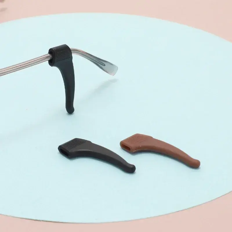 1 Pair Fashion Anti Slip Silicone Ear Hooks for Adult Round Grips Eyewear Accessories Eye Glasses Soft Multicolor Temple Grip