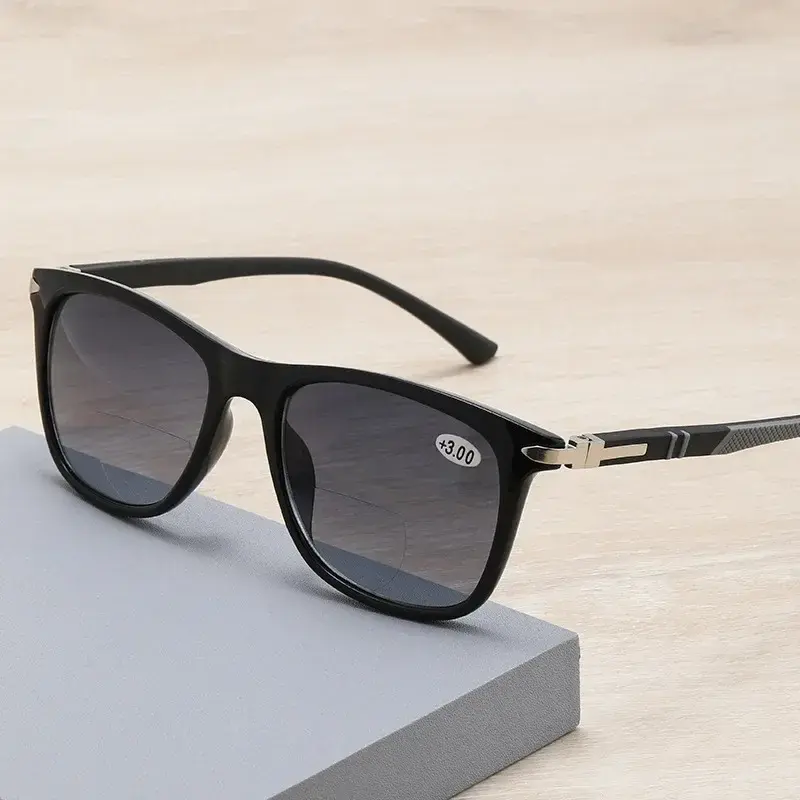New TR90 Anti-Blue Ray Bifocal Reading Glasses Unisex Ultra-light Driving Sport Presbyopia Glasses Sun Reader Eyewear