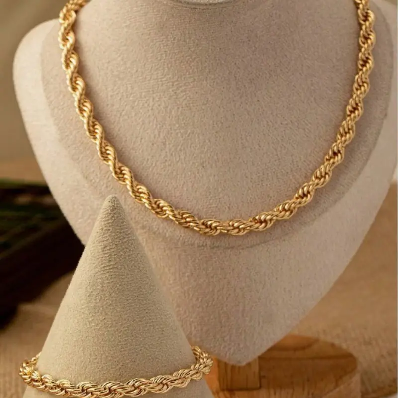 New Fashion Stainless Steel Snake Bone Chain Necklace Hip Hop Chic Women Simple Style Necklace Bracelet Sets Jewelry Sets 팔찌