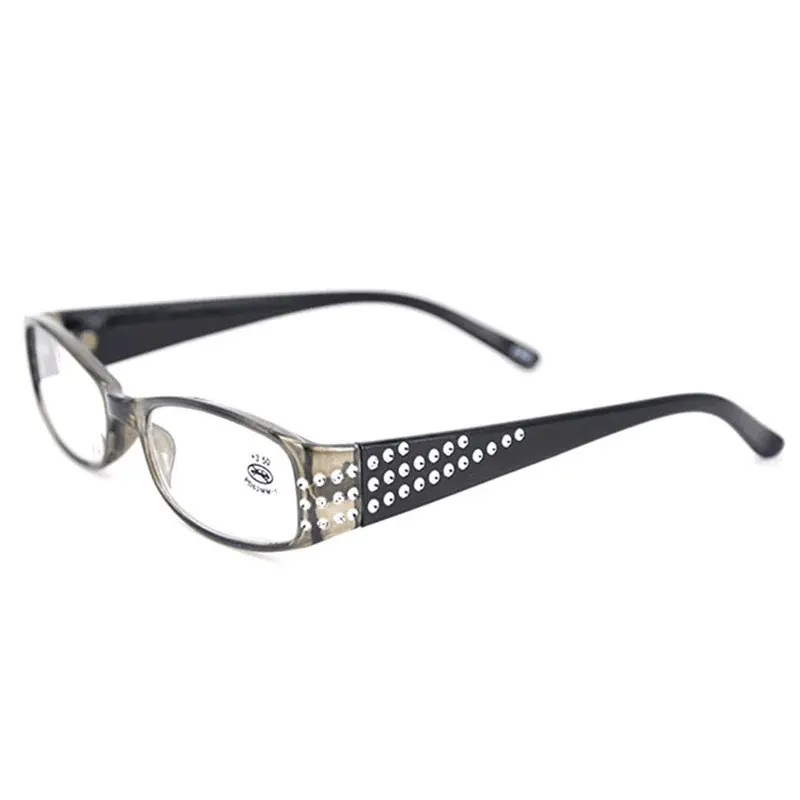 New Fashion Reading Glasses Women Diamond Resin Reading Eyeglasses Ladies High-end Rhinestone Glasses Eyewear Readers Diopter