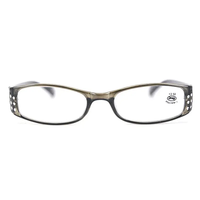 New Fashion Reading Glasses Women Diamond Resin Reading Eyeglasses Ladies High-end Rhinestone Glasses Eyewear Readers Diopter