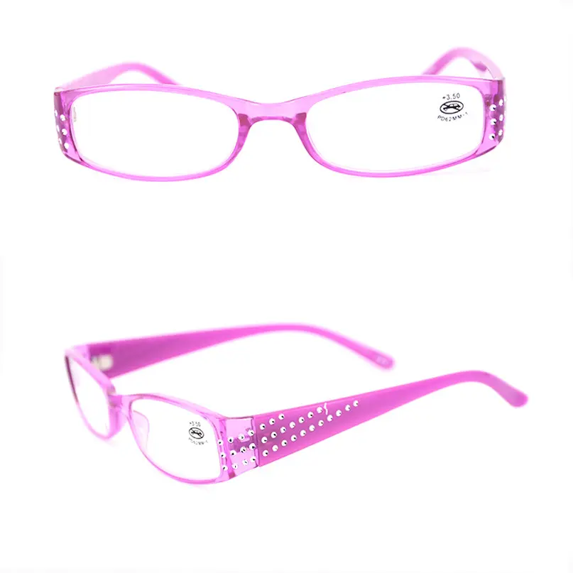 New Fashion Reading Glasses Women Diamond Resin Reading Eyeglasses Ladies High-end Rhinestone Glasses Eyewear Readers Diopter