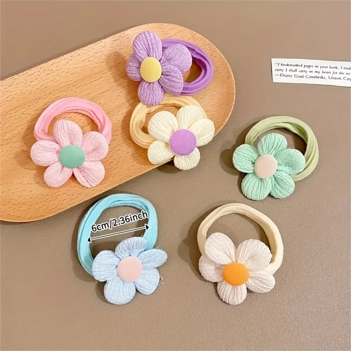 Set Cut Hair Ties Sweet Flower Bow Girls Women Elastic No Harm To Hair Bands Hair Accessories Headwear Ponytail Rubber Band