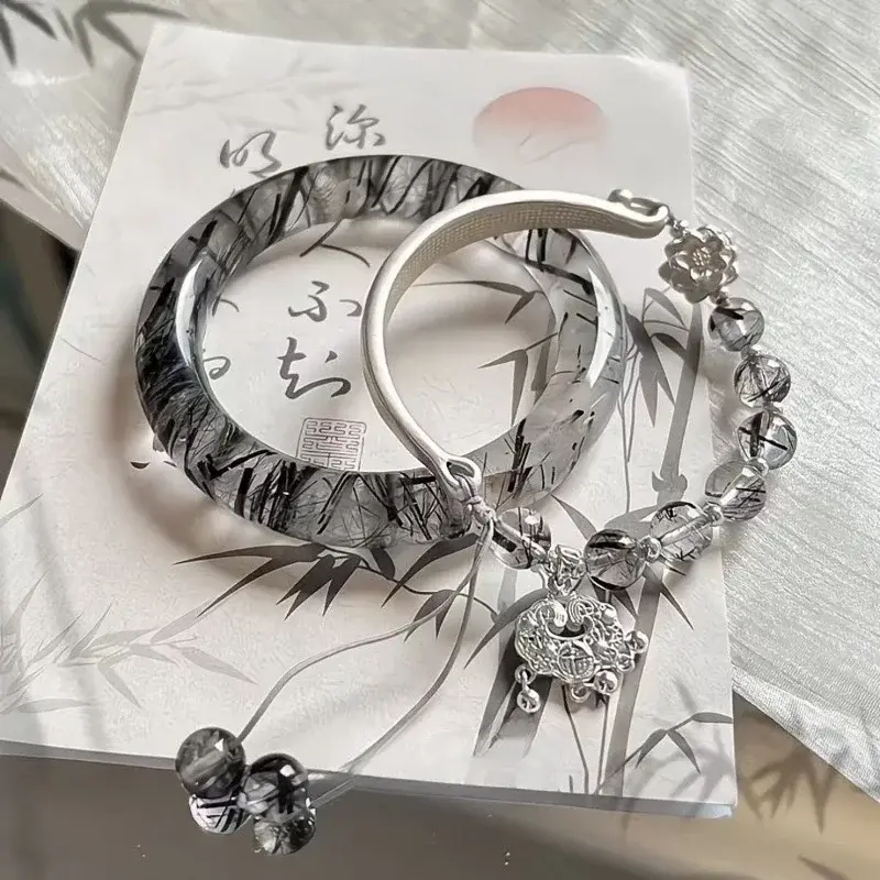 Chinese Style Tassel Beaded Bracelet for Women Retro Butterfly Pendant Charm Bracelets Temperament Bangles Fashion Jewelry Gift