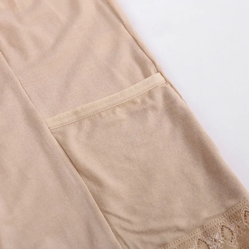 New Safety Shorts Pants Size Safety Pants Boxer Shorts Under Skirt with Pockets Safety Shorts Under Skirt Thigh Chafing Lace