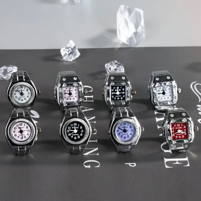 1PCS New Finger Watch Men's and Women's Quartz Watch Mini niche Finger Watch Can Watchs Time True Watchs Ring Watchs Trend
