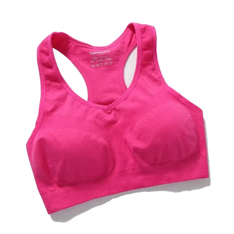 New Women Sports Bra Top Push Up Fitness Bra Underwear Sport Tops Breathable Running Vest Gym Active Bras Seamless Yoga Bra