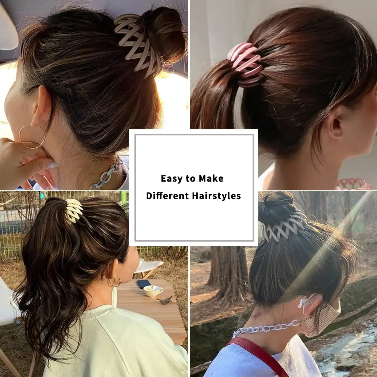 New Ponytail Hair Clips for Women Bird Nest Shaped Hair Claw Girls Simple Hairpin Lazy Braider Tool Women Hair Accessories