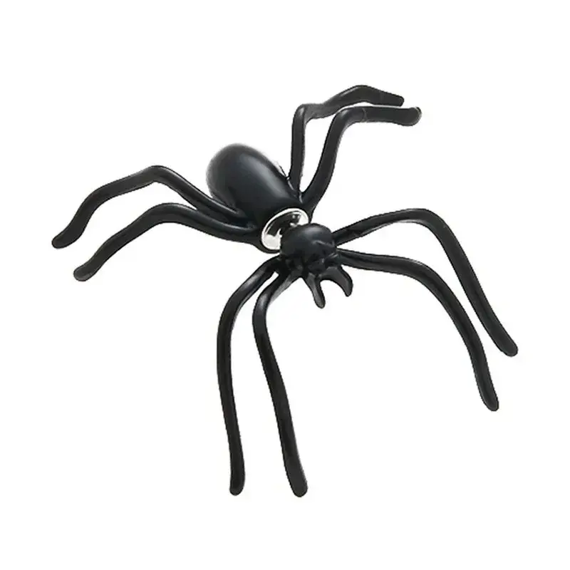 1pcs New Girl Funny Halloween Punk Front and Back Spider Earring Women Exaggeration Trickery Ear Stud